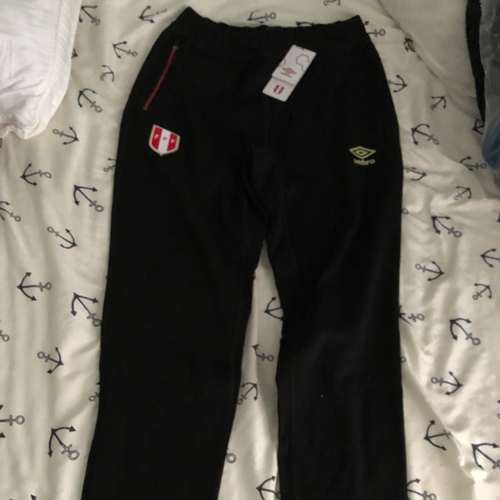 Peru Fleece Training Sweat Pants Sz. M World Cup